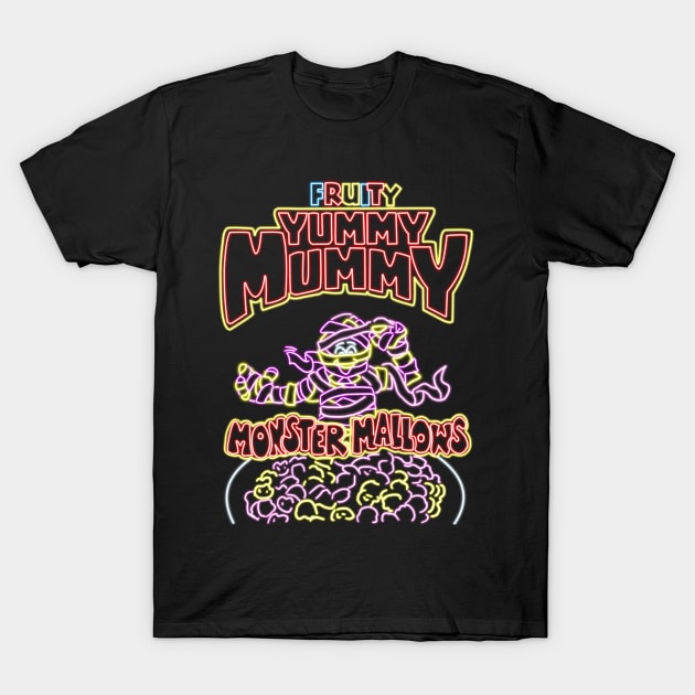 Fruity Yummy Mummy neon T-Shirt by AlanSchell76